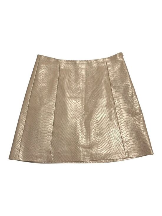 Aritzia Dresses & Skirts - BABATON ARITZIA Faux Leather Snake Skin Business Casual Mini Skirt Womens 4